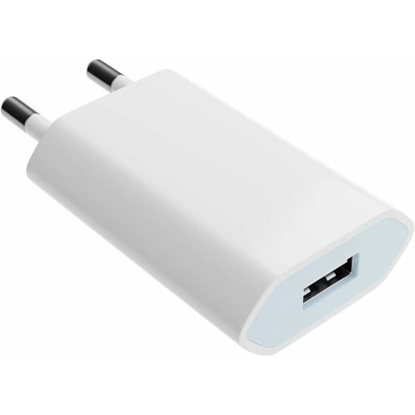 Universell 3-port USB-vegglader (5V 3A maks) Universell USB-adapter for Apple iOS, Android, Windows bærbare enheter etc. Hvit