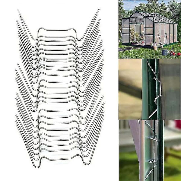 Drivhusglas i rustfrit stål W Z Type Clips (W(100st))