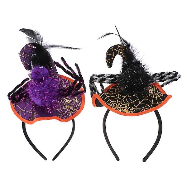 2 st. Hörlurar Huvudband Häxhatt Huvudband Flickkläder Te Party Hatt Gothic Huvudbonad 23.5x18cm