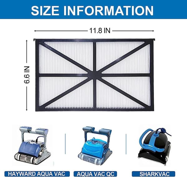 2 ultrafine erstatningsfiltre til Hayward AquaVac, TigerShark poolrobot – Maytronics RCX70101PAK2