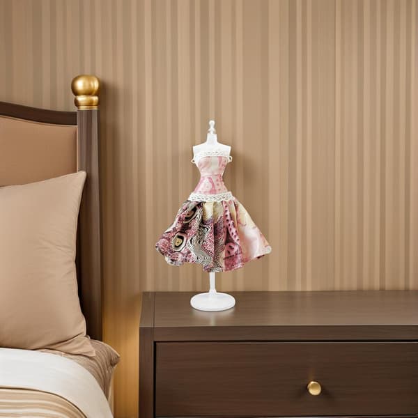 Small Doll Mannequin Display Stand with Insert Part, Female Dress Form Mannequin