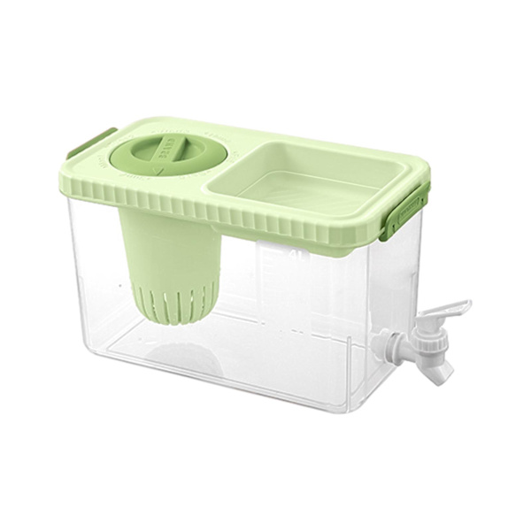 4L Stor Kapacitet Plastik Drikkedispenser, Drikkedispenser Med Hane Is Limonade Juice Beholder