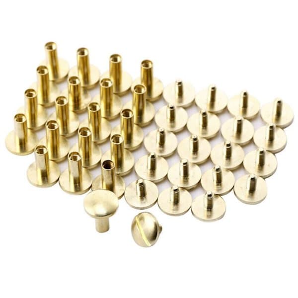 10 stk Buebeltskrue Lærhåndverk 6MM10SETS 10SET 6mm10sets_tfrf