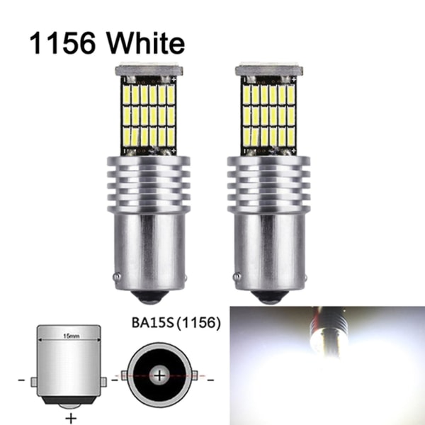 10 st 1157 Bay15d P21/5w LED-lampor 45smd Canbus Bakbroms Blinkers