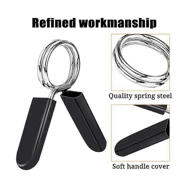 10-pack Dumbbell Clamps Compatible with Standard Dumbbells, Spring Lock Rings Compatible with Training, Strength Training