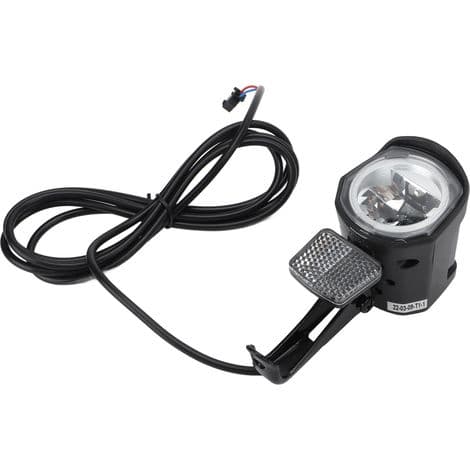 E-bike Headlight, 12V-72V LED Light, 2-Pin SM Connector, Durable ABS Construction, Powerful Illumination for E-bike