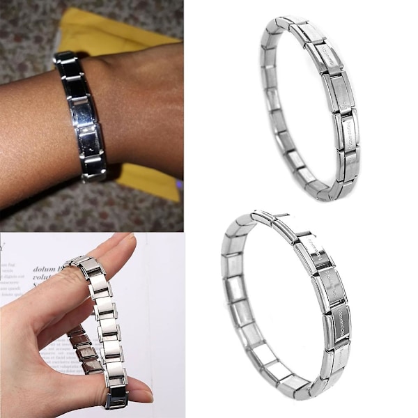 7/9mm Italiensk Starter Charm Armbånd Starter Ved 18 Led For Kvinder Håndled