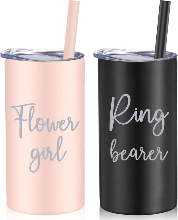 2 stk. 16 oz blomst til bryllupsfest (sort, sort, Black, Blush Pink