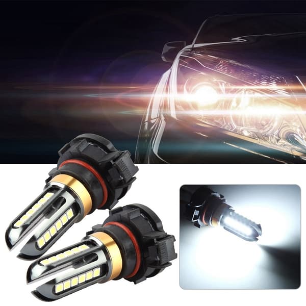 2st Universal 3030 24SMD 6000K Vita Bil LED Dimljuslampor