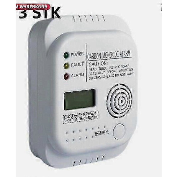 CO-ilmaisin hiilimonoksidi-ilmaisin kaasunilmaisin varoitusilmaisin hiilimonoksidi-ilmaisin LCD