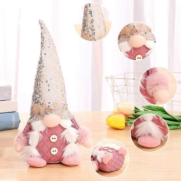 2-pack Jul Tomte Plysch Elf Docka Juldekoration