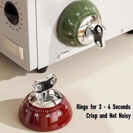 Kitchen Timer for the Kitchen, Kitchen Clock with Loud Alarm, Magnetic Desk Timer, No Batteries Required, Magnetic Countdown Reminder, Portable Mag