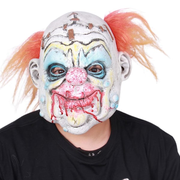 Halloween Skräck Clownmask Vuxen Horror Djävul Cosplay Rekvisita Zombie Mask Halloween Kostymfest Rekvisita Mask