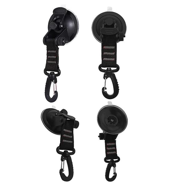 Heavy Duty Suction Cups 4pcs With Hooks Upgraded Car Camping