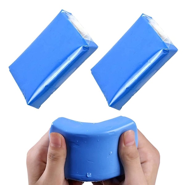 Bilsklera, Detaljeringsslera 2PCS Auto Magic Clay Bar Cleaner för biltvätt Tillämplig för rengöring av olika fordon