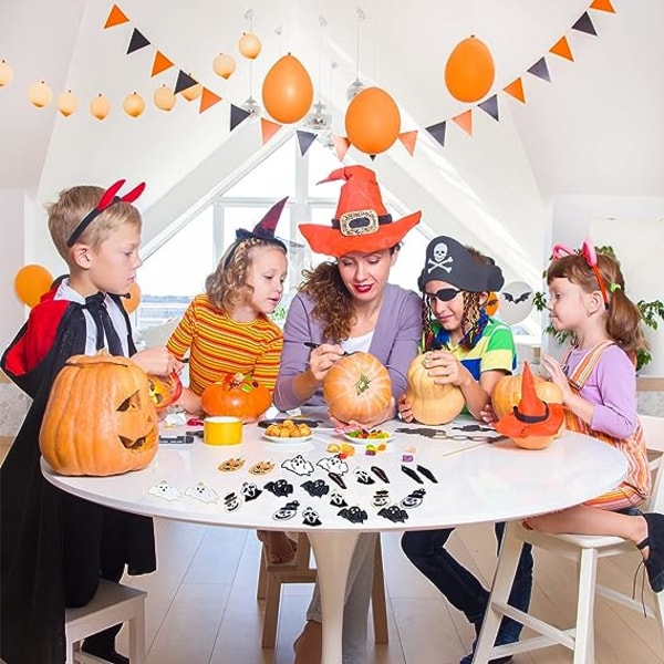 30 stk Blandet lasting Halloween Charms Anheng Assortert Gull Svartbelagt emalje gresskar Ghost Clown Wizard Hat Hallowee