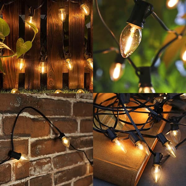 {HH} Pallerina C7 LED Christmas Lighting 7.6 m Multicolor Christmas Snow Clear Light Clear Light