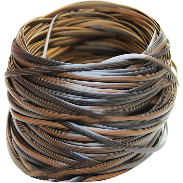 500g syntetisk rattan vævemateriale Kaffe gradient flad plastrattan til strikning Reparation Stol Bord Husholdnings opbevaringsboks Møbler Gør-det-selv kunst & C