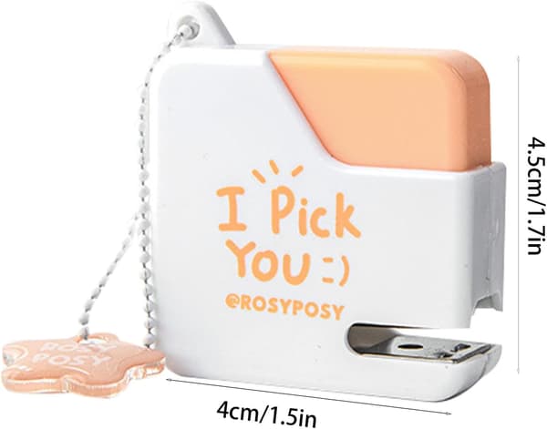 Portable Stapler, Travel Stapler - Cute Stapler with Staples, Mini Stapler Set, Cute Office Supplies, Portable Stapler