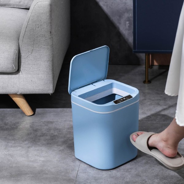 15l Smart Soptunna Automatisk Sensor Soptunna Elektrisk Avfallstunna Vattentät Soptunna För Kök B