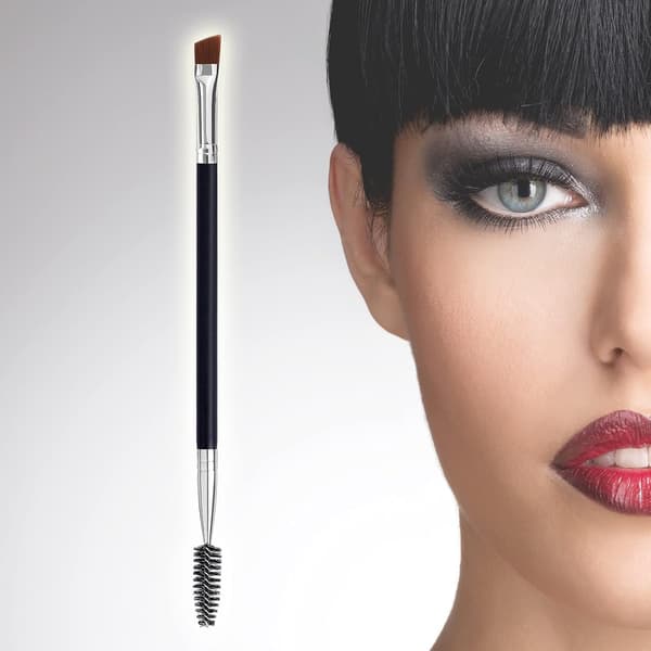 5 st Duo Eyebrow Brush, Angled Eyebrow Brush and Spoolie Brush, Eyelash Comb Eyebrow Brush Tool