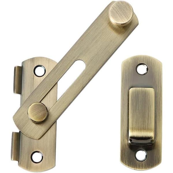 Drejelås - 1 stk. - Bronze Rustfrit Stål - Robust Lukning til Døre og Vinduer - In