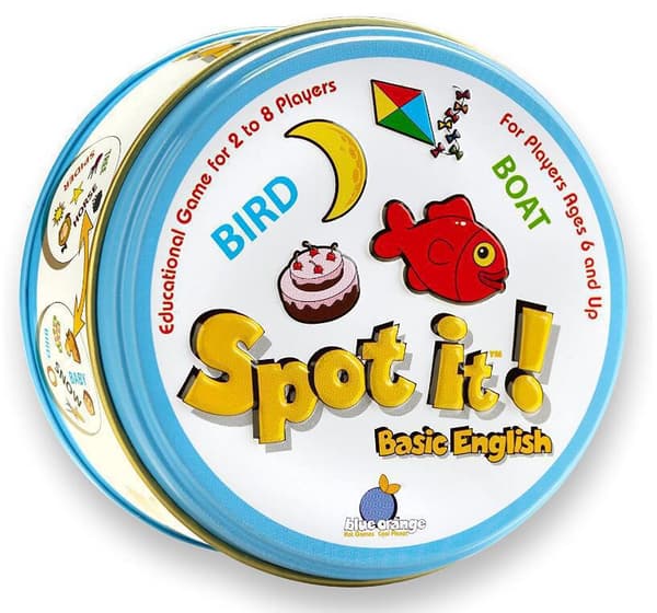 Dobble Spot It -korttipeli, lelu, rautalaatikko, lautapeli (tyyli 14) C C