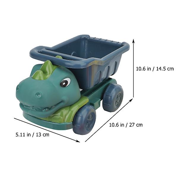1 Sett med Sandleker for Utendørs Strand Sandgraving Dinosaur Ingeniør Lastebil Leke Assorterte Farger 7stk