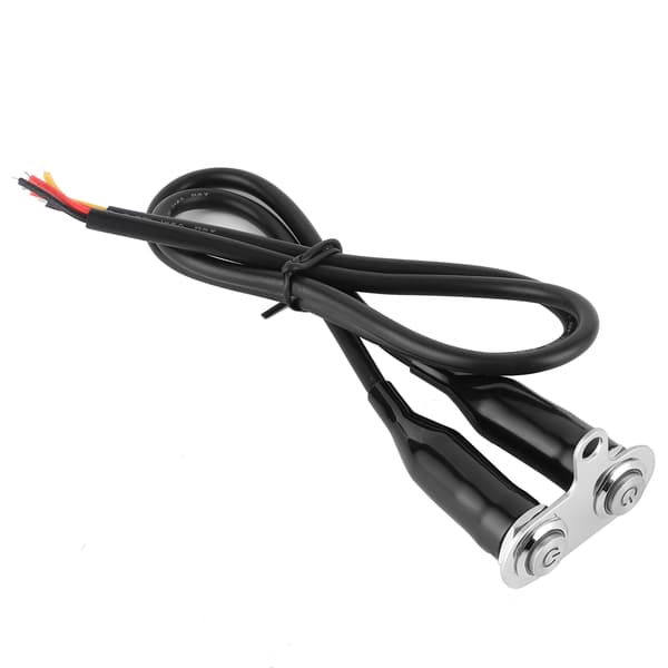 12V Stainless Steel Motorcycle Handlebar Switch LED Control Mount with 2 Button Switches