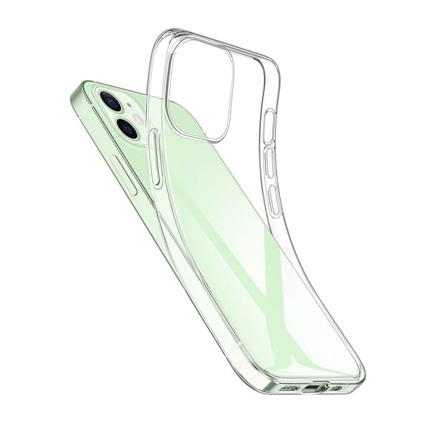1 pc iPhone 15 Pro TPU Protective Case Transparent Magnetic Phone