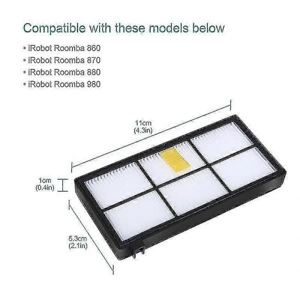 14 pcs Accessories for iRobot Roomba 880 860 870 Replacement Brushes Kit