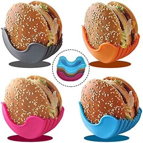 4 stk Burgerklips for kontaktløs og fallsikrende Burger Fixing Box Tray