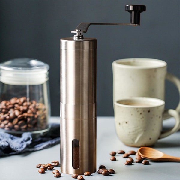 Manuell Kvern for Kaffe, Avtakbar, Vaskbar, Kjøkken og Rustfritt Stål Kvern, Hjemme, Bærbar, Rustfritt Stål