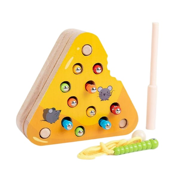 Wooden Toys Blocks Educational Sensory Toys Cheese Bead Toys