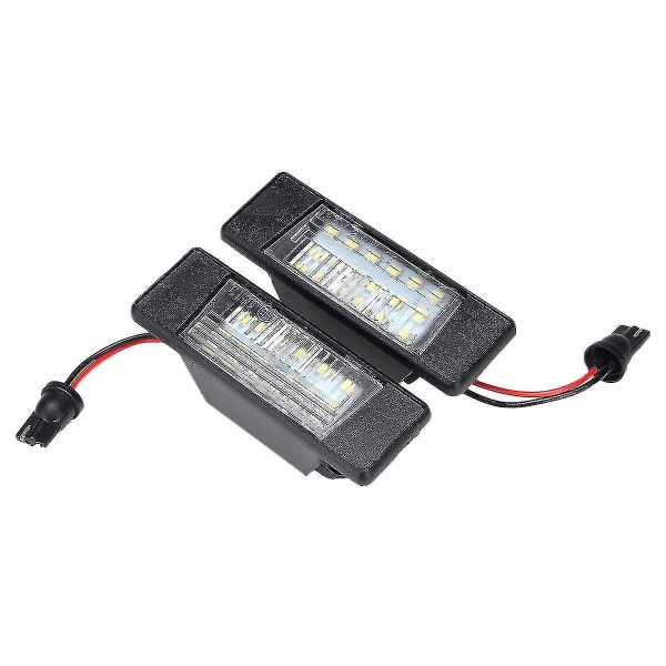 2kpl Auton 18 leds Rekisterikilven valot Muoviset yhteensopivat Nissan Qashqain kanssa