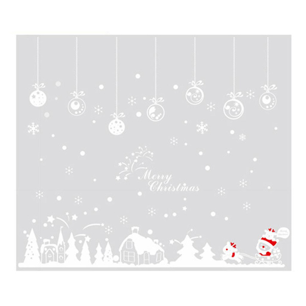 God Jul Väggdekal Fönsterruta Semester Väggdekal Jultomte Väggmålning Nyår Juldekorationer Hem DecemberMulti