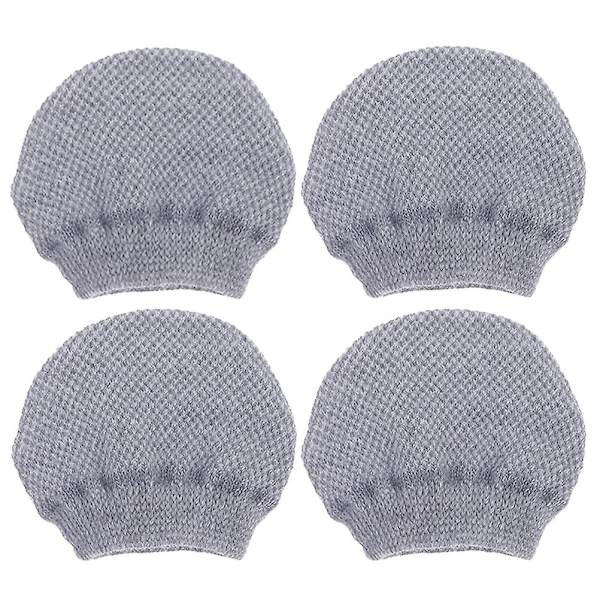 4 stk Lydløse Stolfotbeskyttere Stolfotbeskyttere Gulvbeskyttere Stolfotbeskyttere Hjemmedekor Grå 5,5X5CM