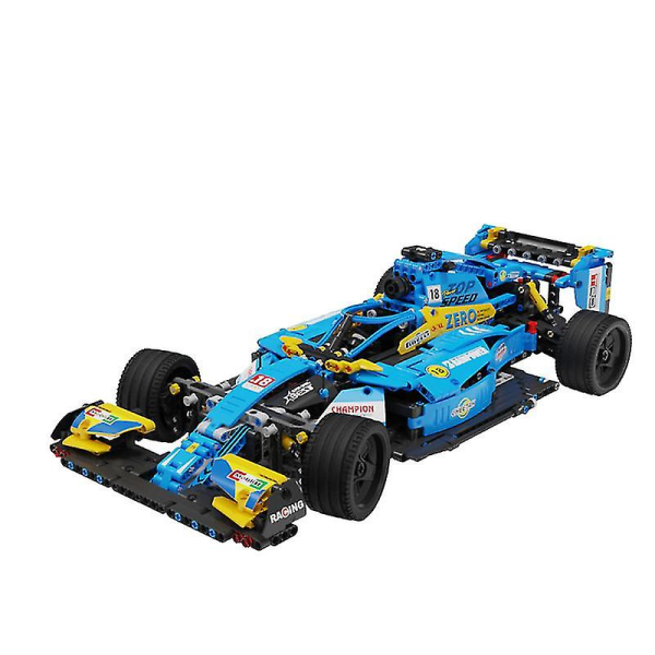 City Super Racing Formel 1 Racing Fjernbetjening Byggeklodser Modelsæt Byggeklodser Legetøj Uddannelsesgave til børn Drenge1308Pcs1