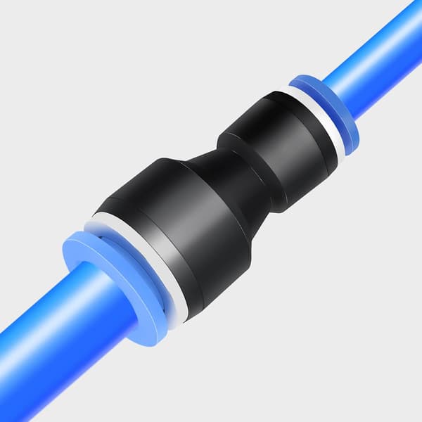 10 st 6 mm OD x 4 mm OD rak reducer för att ansluta kopplingar, pneum