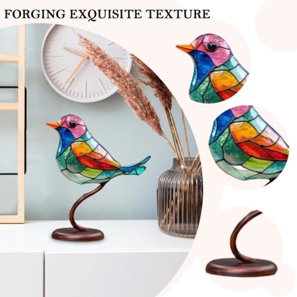 Tailed Bird Home Decoration Håndverk Ornamenter Fuglestatuer