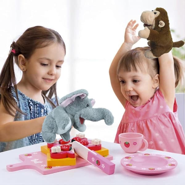 Monkey Puppet Monkey Plush Cute Rodent Stuffed Animal Dolls, Cute Role Play, Interactive Early Education Toys