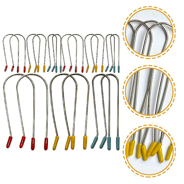 24 stk. varme curler clips udskiftning varme rulle clips ruller fastgørelsesstift til hjemmesalon