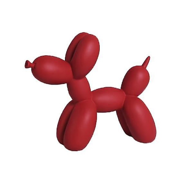 Hartsballong Hund Skulptur Statyett Konst Prydnad Hantverk Staty Heminredning GiftPink Pink