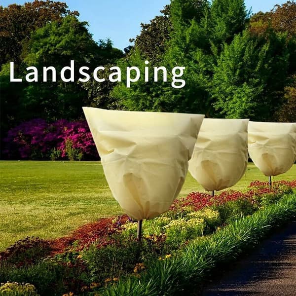 Plantedækken, Vinterplantebeskyttelse, Plantedækken til vinter, Vinterbeskyttelse til planter, 2-pak, 100 x 80 cm & 80 x 60 cm