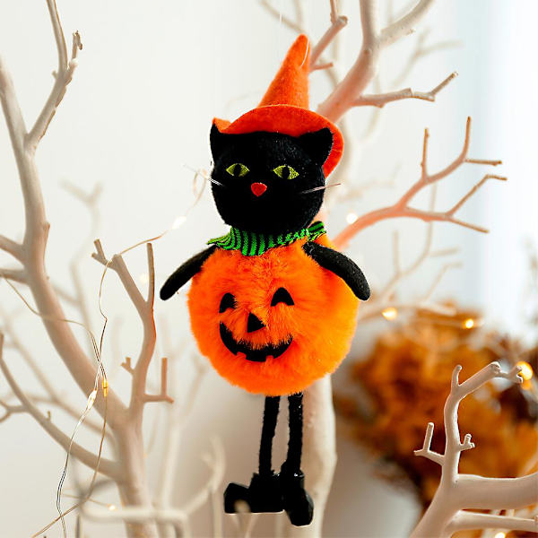 Halloween-hymyilevä kurpitsa kääpiö nukke riipus söpö piirretty haamu kääpiö elf riipus noita