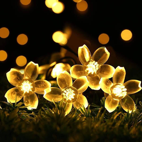 Fairy String Lights Julepynt Lys 33 Fot 100 LED, 8 Blinkemodus Med Hale Plugg Koblebar Kirsebærblomst Dekorasjon Nyhet Lys ForA