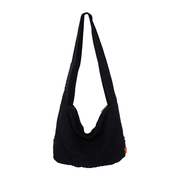 Stor Kapacitet Crossbody Tasker Til Kvinder Skulderrem Kvinder Satchel Tasker Sort