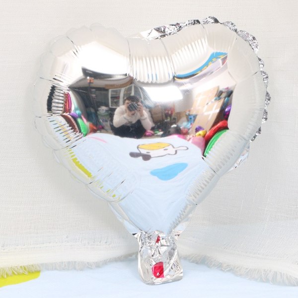 25 st hjärtformade foliemylarballonger Röda 10" för alla hjärtans dag födelsedagsfestdekorationer, bröllopsinredning, förlovning, helgdag