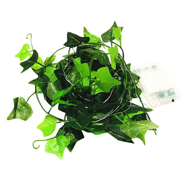 1 Set Ivy Lamp String Grön Bladslinga Rattanlampa Trädgård Dekorativ Lampa (grön)Grön200X5CM