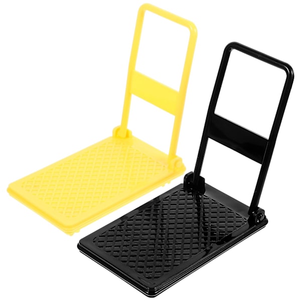 2 st Mini Plattformvagnsmodell Dekorativ Liten Plattformvagnsmodell Miniatyr Dekoration Blandade